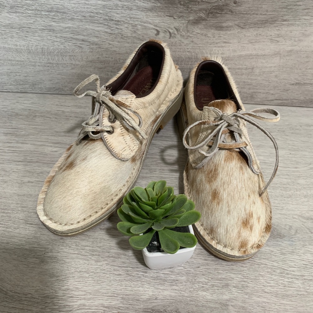 New Uwezo Handmade Calf Hair Oxford Lace-up Shoes
